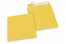 Farbige Briefumschläge Papier - Sonnenblumengelb, 160 x 160 mm | Briefumschlaegebestellen.de