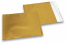 Goldene Folienumschläge matt metallic farbig - 165 x 165 mm | Briefumschlaegebestellen.de