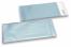 Eisblaue Folienumschläge matt metallic farbig - 110 x 220 mm | Briefumschlaegebestellen.de
