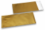 Goldene Folienumschläge matt metallic farbig - 110 x 220 mm | Briefumschlaegebestellen.de