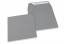 Farbige Briefumschläge Papier - Grau, 160 x 160 mm | Briefumschlaegebestellen.de