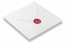 Lacksiegel - Rose auf Umschlag | Briefumschlaegebestellen.de