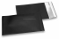 Schwarze Folienumschläge matt metallic farbig - 114 x 162 mm | Briefumschlaegebestellen.de