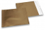 Bronzene Folienumschläge matt metallic farbig - 165 x 165 mm | Briefumschlaegebestellen.de