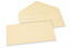 Farbige Umschläge  für Glückwunschkarten - Elfenbein, 110 x 220 mm | Briefumschlaegebestellen.de