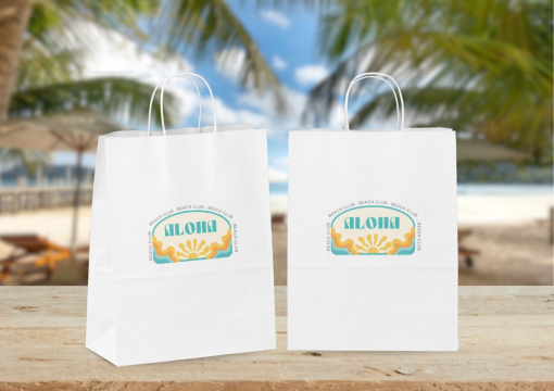  Tragetaschen aus Papier mit Kordelhenkel | Briefumschlaegebestellen.de