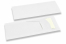 Bestecktasche Weiß mit Besteckschnitt + Weiß Papierserviette | Briefumschlaegebestellen.de