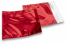 Rote Metallic Folienumschläge - 165 x 165 mm | Briefumschlaegebestellen.de
