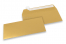 Farbige Briefumschläge Papier - Gold metallic, 110 x 220 mm | Briefumschlaegebestellen.de