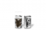 Metallic transparente Standbodenbeutel - Silber metallic, 85 x 145 x 50 mm - 100 ml | Briefumschlaegebestellen.de