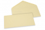 Farbige Umschläge für Glückwunschkarten - Camel, 110 x 220 mm | Briefumschlaegebestellen.de