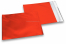 Rote Folienumschläge matt metallic farbig - 165 x 165 mm | Briefumschlaegebestellen.de