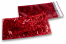 Rote Holografische Metallic Folienumschläge - 114 x 229 mm | Briefumschlaegebestellen.de
