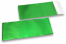 Grüne Folienumschläge matt metallic farbig - 110 x 220 mm | Briefumschlaegebestellen.de