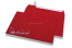 Farbige Weihnachts-Briefumschläge - Rot, mit Schlitten | Briefumschlaegebestellen.de