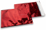 Rote Holografische Metallic Folienumschläge - 162 x 229 mm | Briefumschlaegebestellen.de