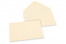 Farbige Umschläge für Glückwunschkarten - Elfenbein, 125 x 175 mm | Briefumschlaegebestellen.de