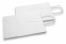 Tragetaschen aus Papier mit gedrehten Papierkordeln - weiß, 220 x 100 x 310 mm, 90 Gramm | Briefumschlaegebestellen.de