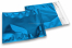 Blaue Metallic Folienumschläge - 165 x 165 mm | Briefumschlaegebestellen.de