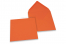  Farbige Umschläge  für Glückwunschkarten  - Orange, 155 x 155 mm | Briefumschlaegebestellen.de