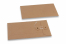 Kartonverpackung mit Kordelverschluss - 110 x 220 mm, braun | Briefumschlaegebestellen.de