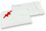 Weiße Weihnachts-Luftpolstertaschen | Briefumschlaegebestellen.de