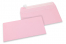 Farbige Briefumschläge Papier - Hellrosa, 110 x 220 mm | Briefumschlaegebestellen.de