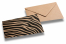 Dekorative Kraftpapier-Briefumschläge - Zebra | Briefumschlaegebestellen.de