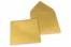 Farbige Umschläge für Glückwunschkarten - Gold metallic, 155 x 155 mm | Briefumschlaegebestellen.de