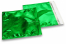 Grüne Holografische Metallic Folienumschläge - 220 x 220 mm | Briefumschlaegebestellen.de