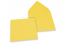 Farbige Umschläge für Glückwunschkarten - Sonnenblumengelb, 155 x 155 mm | Briefumschlaegebestellen.de