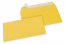 Farbige Briefumschläge Papier - Sonnenblumengelb, 110 x 220 mm | Briefumschlaegebestellen.de