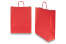 Tragetaschen aus Papier mit gedrehten Papierkordeln - feuerrot, 320 x 120 x 410 mm, 100 Gramm | Briefumschlaegebestellen.de
