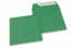 Farbige Briefumschläge Papier - Dunkelgrün, 160 x 160 mm | Briefumschlaegebestellen.de