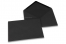  Farbige Umschläge  für Glückwunschkarten - Schwarz, 133 x 184 mm | Briefumschlaegebestellen.de