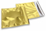 Goldene Metallic Folienumschläge - 165 x 165 mm | Briefumschlaegebestellen.de