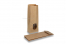 Blockbodenbeutel aus Kraftpapier Braun - 105 x 65 x 298 mm mit Fenster, 500 ml | Briefumschlaegebestellen.de