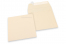 Farbige Briefumschläge Papier - Elfenbein, 160 x 160 mm | Briefumschlaegebestellen.de