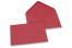 Farbige Umschläge  für Glückwunschkarten - Rot, 125 x 175 mm | Briefumschlaegebestellen.de