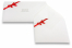 Grußkartenumschläge mit Weihnachtsmotiv - Weiß + Schleife | Briefumschlaegebestellen.de