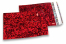 Rote Holografische Metallic Folienumschläge - 114 x 162 mm | Briefumschlaegebestellen.de