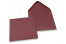  Farbige Umschläge  für Glückwunschkarten - Bordeaux, 155 x 155 mm | Briefumschlaegebestellen.de