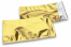 Goldene Metallic Folienumschläge - 114 x 229 mm | Briefumschlaegebestellen.de