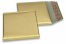 Luftpolstertaschen matt metallic umweltfreundlich - Gold 165 x 165 mm | Briefumschlaegebestellen.de