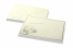 Briefumschläge für Trauerkarten - Creme + weiße Tulpe | Briefumschlaegebestellen.de