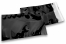 Schwarze Metallic Folienumschläge - 162 x 229 mm | Briefumschlaegebestellen.de