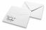 Briefumschläge für Hochzeitskarten - Weiss + reserva la fecha | Briefumschlaegebestellen.de