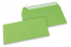 Farbige Briefumschläge Papier -  Apfelgrün, 110 x 220 mm | Briefumschlaegebestellen.de