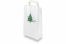 Weihnachtstragetaschen aus Papier Weiß -  Weihnachtsbaum Grün | Briefumschlaegebestellen.de