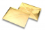 Gold Metallic glänzende Briefumschläge | Briefumschlaegebestellen.de